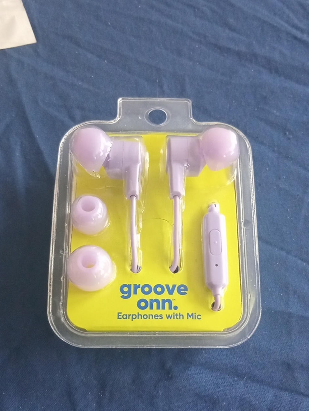 groove Neon Yellow Earphones with Mic